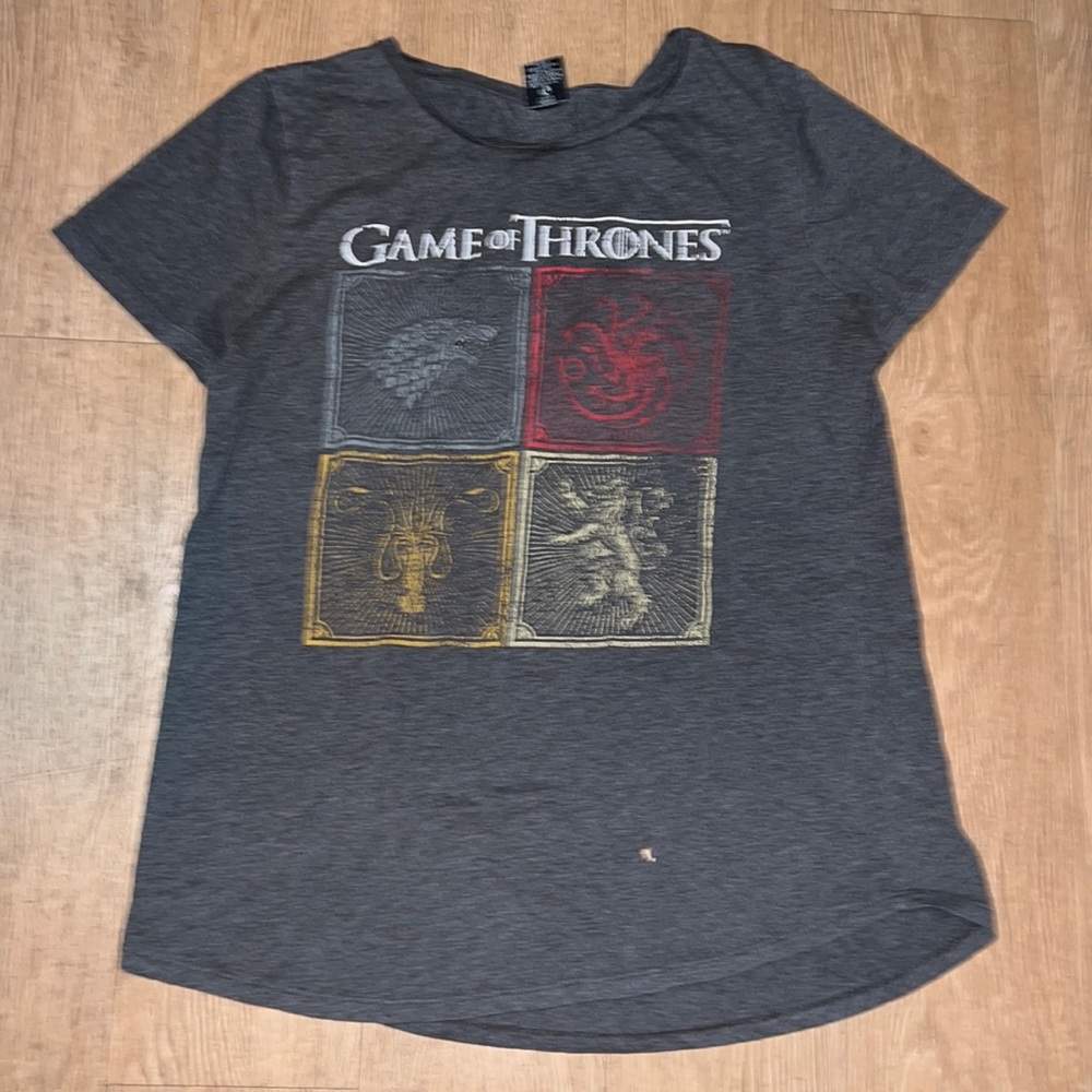 Grey Game of Thrones short sleeved t-shirt